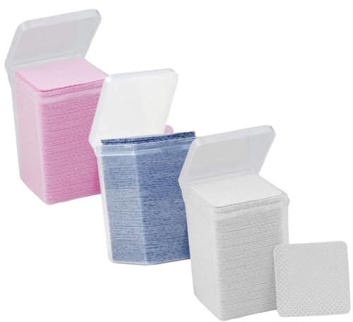 VICASKY Eyelash Glue Cleaning Pads Per Box Total Reusable Wipes for Eyelash Wiper and Bottle Wiper Residue Remover Extension Cleaner