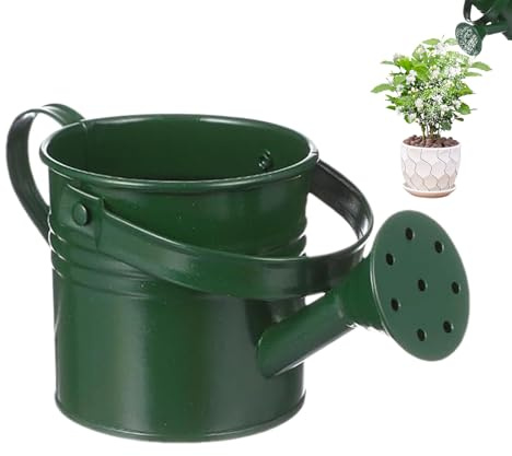 Mini Metal Watering Cans For Kids –Small Galvanized Iron Watering Pot For Indoor Plants, Vintage Style Flower Waterer With Handle | Ideal For Succulents, Garden, Home & Craft Party Favours Colorful