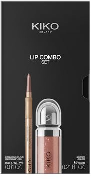 KIKO Milano Lip Combo Set 03, Lippen-Set: Feuchtigkeitsspendender Lipgloss Und Passender Lipliner