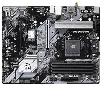 Motherboard Fit For ASRock B550 PHANTOM GAMING 4/AC Motherboard B550 Chipset AM4 CPU Supports Ryzen 7 5700x 3800x 4xDDR4 128GB.