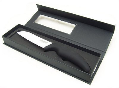 AUSONIA - 67967 Coltello da cucina tipo Santoku con lama in ceramica da 13 cm