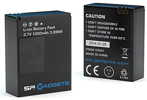 SP Gadgets 53042 Akku für GoPro 3,7 V schwarz