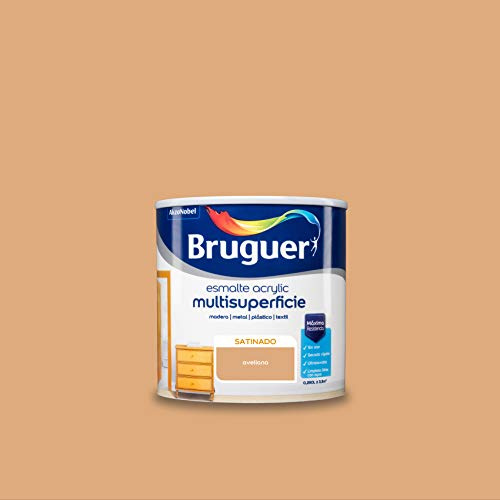 Bruguer Acrylic Multisuperficie Esmalte al agua Satinado Avellana 250 ml