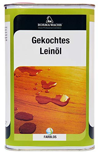 BORMA Gekochtes Leinenöl Firnis - 1 Liter