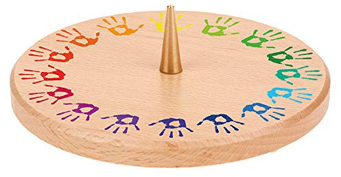 Fritz Cox Kerzenständer aus Holz (Regenbogenhände)