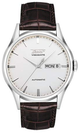 Tissot Heritage Visodate Herrenuhr, Mehrfarbig, Armband, Mehrfarbig, Armband: T0194301603101:, blau/lila, Armband: