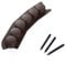 Palisade Rasenkante Gartenpalisade Beetumrandung Beeteinfassung Braun Garten 7 Module 1,05m