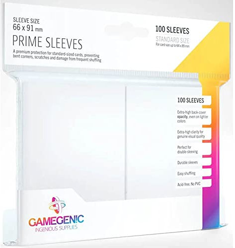 Gamegenic, Prime Sleeves White, Sleeve Color Code: Gray