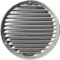 Ø 20 cm Griglia di ventilazione rotonda in alluminio con zanzariera – Copertura di ventilazione per interni ed esterni – Applicazioni di riscaldamento, raffreddamento e ventilazione (200 mm,