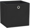 vidaXL 4X Aufbewahrungsbox Zusammenklappbar Spielkiste Regalkorb Faltkiste Korb Kinderbox Box Kiste Faltbox Vliesstoff 28x28x28cm Schwarz