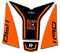 Resin Bike Adesivi Moto Compatibile con KTM 1190 Adventure S 2013-2016. Protezione Codino Moto da Urti e Graffi. Adesivo Resinato con Effetto 3D - Nero e Arancio