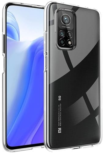 CoolGadget Ultradünne Hülle für Xiaomi Mi 10T / Xiaomi Mi 10T Pro, Transparente Schutzhülle aus TPU mit Präzisen Ausschnitten und Kameraschutz, Klar