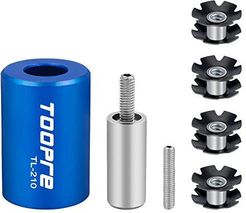 JNZLT Fahrradgabel Sternmutter, Headset Sternmutter Hülse Kernstange Zubehör Kit Fahrrad Installation Einstell Reparaturwerkzeug für 22.2, 25.4 und 28.6mm