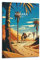 Vintage-Reiseposter Afrika SAHARA Dekoratives Gemälde Leinwand Wand und Kunst Bild Familie Schlafzimmer Dekor 20 x 30 cm