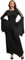 LVCBL Damen Halloween Karneval Samt Partykleid Kostüm Cosplay Outfit Maxi Kleid Schwarz L