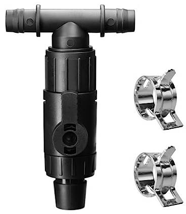 MiOYOOW 3 Wege Aquariumventil,Verstellbarer T Schlauchverbinder Aquarium Luftpumpen Steuerventil mit Klemmen für die Aquarium Aquariumpumpe Hinzufügt