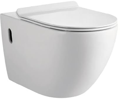 Inodoro BTW Génova Suspendido Blanco Brillo | 10 Años de Garantía | Medidas 370 x 490 x 360 mm