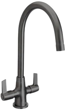Bristan EC SNK EF GM Echo Easyfit Mono Sink Mixer Twin Lever, Gun Metal Grey