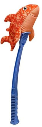 HUNTER Hundespielzeug Splash FLINGERZ Hai, schwimmfähiges Neopren, mit Schleuderstab kombinierbar, ideal für Strand & Wasser, gut sichtbar, waschbar bei 30 °C, Größe: 23 cm