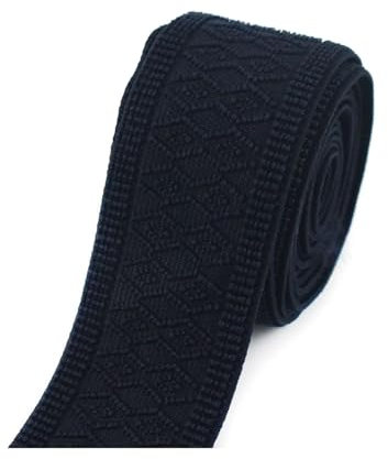 NEFLUM 2 Meter 50mm Breite Gummibänder Buntes Muster Gurtband Kleidung Handtasche Tasche Gurtband DIY Nähzubehör, Navy blau, 50mm