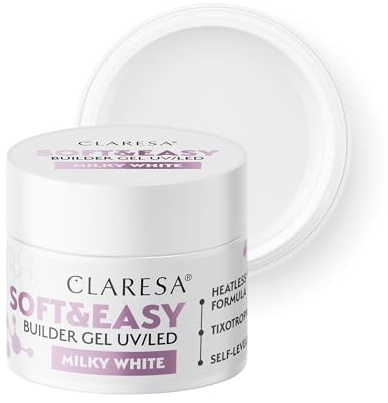 Claresa Soft & Easy Builder Gel Milky White (12g)