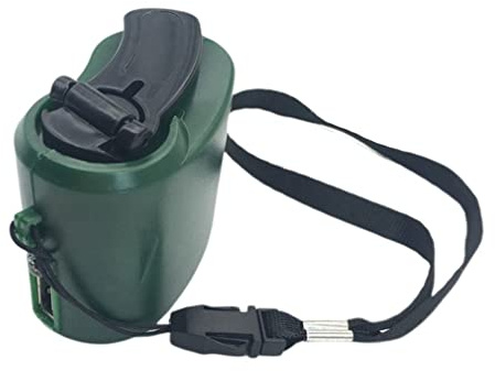 USB Handkurbel Ladegerät, LED Licht, USB Handkurbel Handy Ladegerät, tragbar, 5V Ausgang, mobiles Aufladen, Hand Dynamo Aufladung für Spaziergänge im Freien