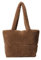 CORIOS Damen Lammwolle Handtasche Flauschige Tasche Plüsch Schultertasche Große Henkeltaschen Niedlich Flauschige Tote Beutel Einkaufstaschen Leichte Tragetasche für Büro Reisen Alltag Kaffee