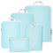 Kompressions Packwürfel Set für Koffer, Gepäck Reise Organizer Set,Reise Kleidertaschen,Koffer Organizer Set,Packtaschen für koffer,Wasserdicht Packing Cubes Travel Essentials(Blau 5 Stück)