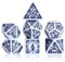 FLASHOWL Clock Dice DND Dice Stars and Moon Dice W20 Retro Dice D&D Dice Set with Polyhedral Role Playing Gaming Dice D20 Dice Würfelset Dungeons and Dragons Dice würfel Weiß