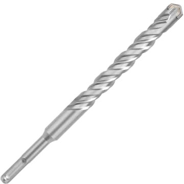 hsawbit SDS Plus Forets pour marteau perforateur 25 mm x 210 mm Mèche à maçonnerie à pointe croisée en carbure pour murs de briques, béton, pierre
