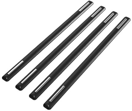 Slakerbe 4 tiras protectoras universales para puerta lateral de coche, pegatinas anticolisión, visión trasera, aptas para coches