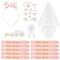 VMUTGA 15 Pezzi Gadget Sposa to Be Kit Accessori, Bride to Be Decorazione Gadget Addio al Nubilato Sposa Velo Spille Fascia Fasce Capelli con 10 Team Sposa Fascia per Nozze Addio al Nubilato Festa