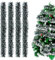 Sprinlot Ghirlande di Natale Verde scuro, 8 M Tinsel Ghirlanda Verde scuro, Ghirlanda Natalizia Festone di Orpelli, Ghirlanda Albero di Natale, Decorazioni Albero di Natalizie