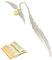 TJUSPIRIT Lesezeichen Goldener Schnatz Lesezeichen Bookmark Geschenk für Damen Herren Teenager Kinder Lehrer Lehrerinnen (Silber)
