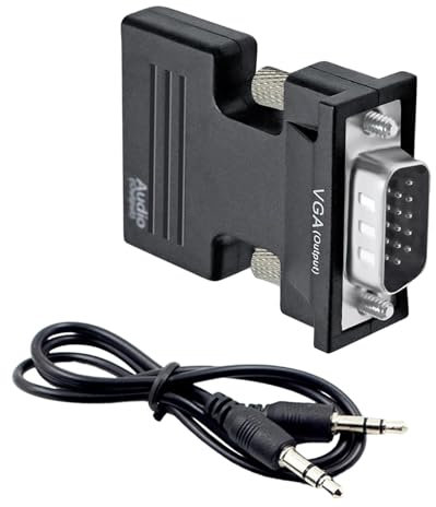 Adaptador VGA hembra a macho | Convertidor VGA macho a USB hembra | Adaptador de monitor, convertidor USB a VGA para amplificadores, escritorio, HDTV, altavoces, proyector