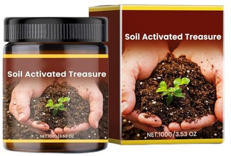 Maciun Soil Amendment - Soil Improver for Lawns - Organic Fertilized Soil Nutrition 100g, Soil Activated Plant Fertilizer Indoor Plants Fruit Vegetable