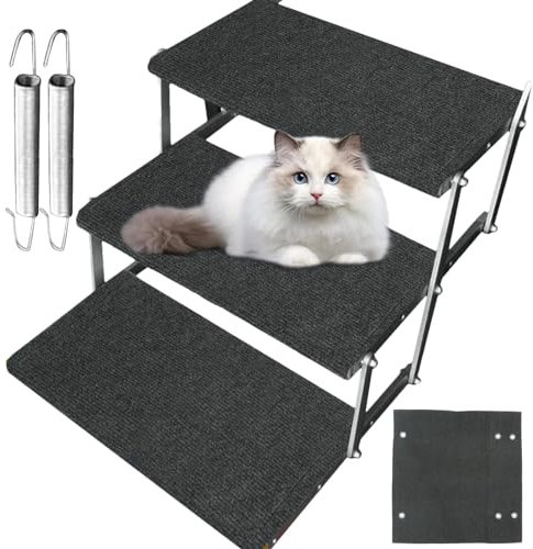 Couvre-marches pour camping-car – Tapis d'escalier facile à nettoyer | Tapis d'escalier antidérapant avec crochets à ressort, propreté avancée, accessoires de protection pour camping-cars