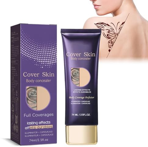 Concealer für den Körper, Abdeckcreme für Besenreiser, Abdeckstift Gesicht Full Coverage, Make Up Kosmetikprodukt Für Den Körper Narben Body Makeup Foundation Wasserfest Cream (8)