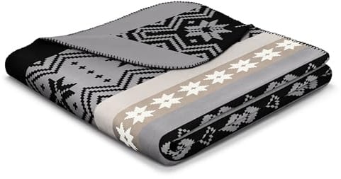 biederlack Wohndecke Winter Braid mit Zierstich Größe 150 x 200
