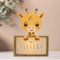 WONDEE Personalisierte Geschenke Baby, Nachtlicht Baby Giraffe, Geschenke zur Geburt, Taufgeschenke für Mädchen und Jungen Personalisierte - Nachttischlampe kinder, baby geschenk personalisiert