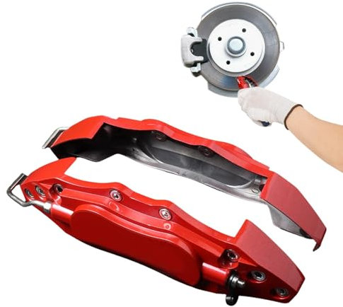 Car Brake Caliper Cover, Brake Pads Caliper Cover, 2pcs Alloy Brake Caliper Covers Protector, Modern universals Caliper Trim Cover Car Accessories For Car Modification Protection Disc Brake