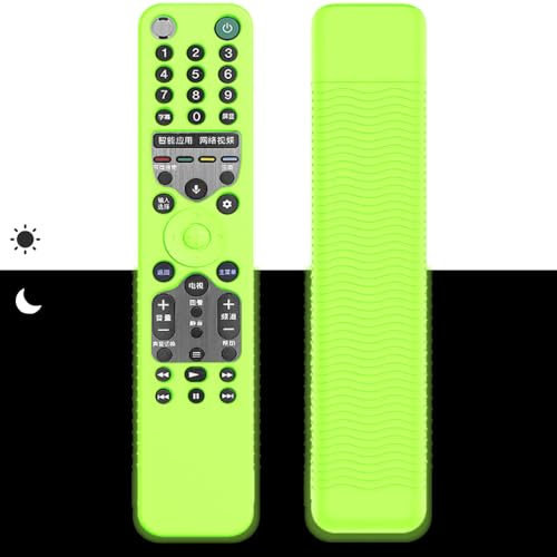 Fernbedienung Hülle für Sony RMF-TX600U RMF-TX500U RMF-TX500E RMF-TX600E Smart Voice,rutschfeste Silikon Schutzhülle,leuchtet im Dunkeln,Fernbedienung Abdeckung für TV Zubehör