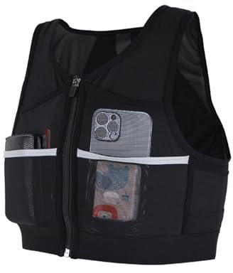 Gilet Running Super Leggero, Zaino Trail Running per Uomo e Donna, Gilet da Corsa Riflettente Traspirante per Uomini e Donne, con 7 Tasche Cintura Regolabile Vest