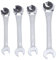 4pcs Set à Clés à Cliquet 10-17mm Métrique Ouverte Flex Tête Ouverte Extrémité Réglable pour le Frein à Carburant Lignes de Climatisation