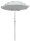 Sombrilla Balcón Romántica Paraguas De Jardín, Tejido De Poliéster Blanco Grueso Impermeable Y Protector Solar, Barra De Sombrilla De Metal 32mm, Altura Ajustable, Paraguas De Playa Plegable Sin Base(