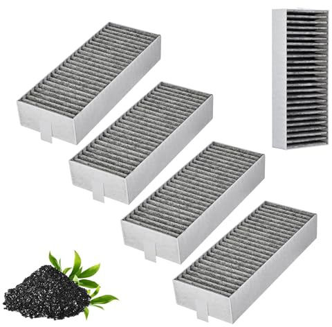 MOLIMOLI Neff Filtre à hotte aspirante 4 pièces Charbon Actif pour Siemens/Bosch/Gaggenau/Constructa 9001563858, d’habitacle