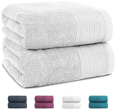 Montafox Saunatuch 180 x 90 cm 100% Baumwolle Badetuch Handtuch saugfähig | 500 g/m², OEKO-TEX, ringgesponnen, schnelltrocknend, Fitness, Wellness, Strandtuch, Pool, Liegetuch, Handtücher
