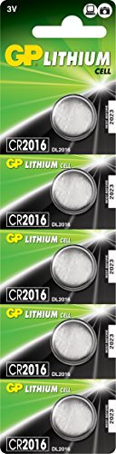 5X GP LITHIUM Knopfzellen C5 /CR2016 3.0 v 0602016C5