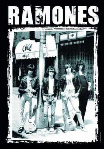 Poster Fahne Ramones CBGB