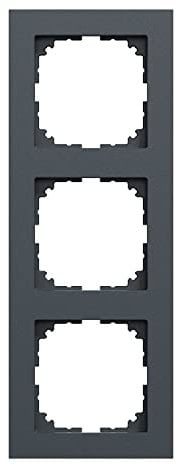 Schneider Electric Merten M-Pure-Rahmen für Steckdosen und Schalter, 3-fach, anthrazit, Artikelnummer MEG4030-3614